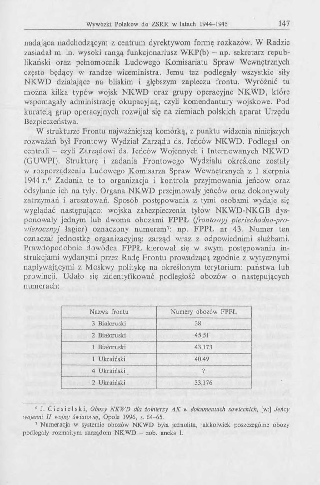 nadająca nadchodzącym z centrum dyrektywom formę rozkazów. W Radzie zasiadał m. in. wysoki rangą funkcjonariusz W KP(b) - np.