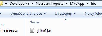 Jest to zwykła biblioteka zewnętrzna umożliwiająca nam łączenie się z bazą danych. Plik nazywa się dokładnie ojdbc6.