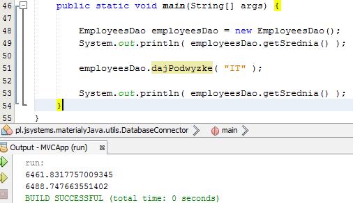 1. {call [nazwa procedury i parametry] } Dalsza część metody powinna być już zrozumiała.