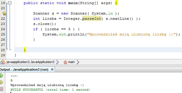 Sterowanie programem - warunki Podstawowa składnia prostej instrukcji warunkowej 1. if ( [wyrażenie typu boolean] ) { 2.. 3.. Operacje do wykonania 4.. 5. } Np.