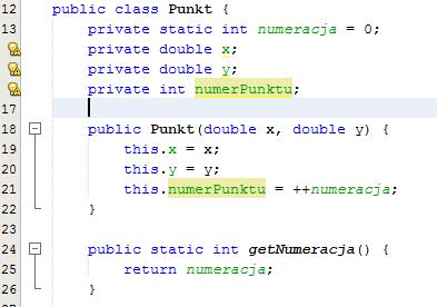 Pojawiły się dwa nowe pola numeracja, numerpunktu.