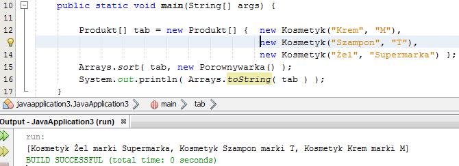 Interfejs Serializable: Omówimy go później pozwala zapisywać obiekty do plików (ale nie w postaci a la plik CSV).