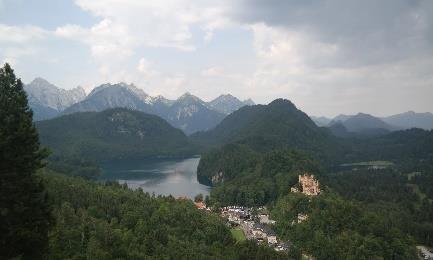 07.2017 Przyjazd do Bawarii na południu Niemiec, do miejscowości Schwangau.