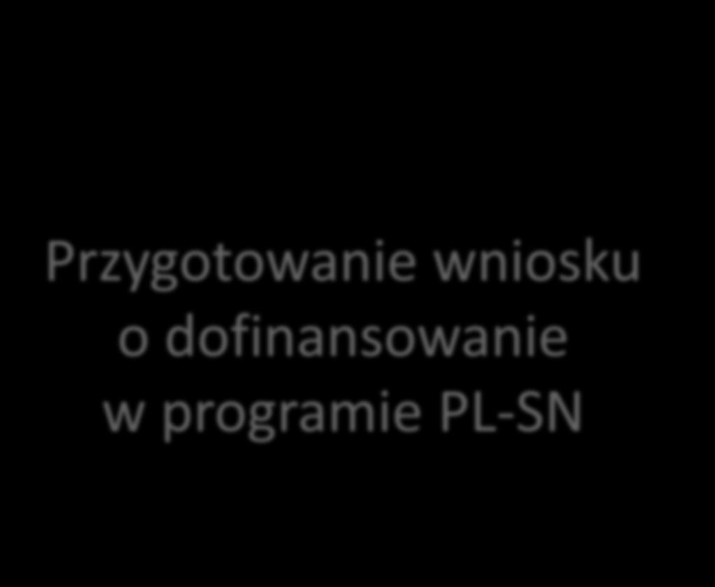 Przygotowanie wniosku o dofinansowanie w programie PL-SN Wspólny Sekretariat Programu Współpracy