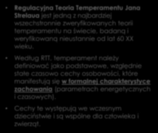 zweryfikowanych teorii temperamentu na świecie, badaną i