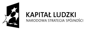 Załącznik nr 1 do Regulaminu Rekrutacji na szkolenie z zakresu specjalizacji II stopnia w zawodzie pracownik socjalny realizowane w ramach projektu pn.