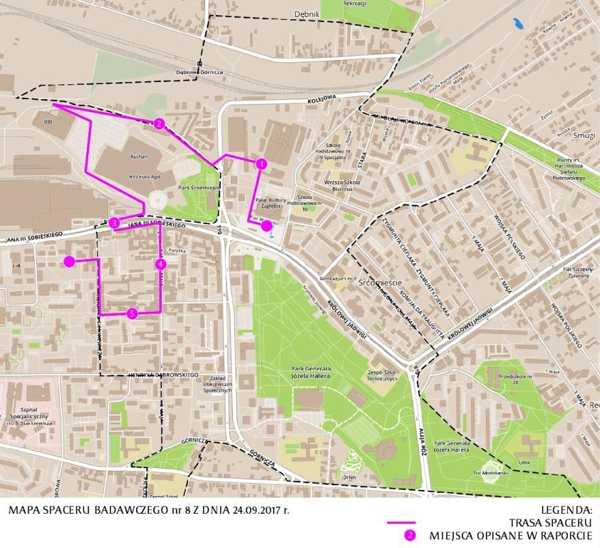 Strona2 Punkt startowy: kawiarnia w Pałacu Kultury Zagłębia. Prowadzący zapoznali uczestników z projektem Program Rewitalizacji: Dąbrowa Górnicza 2022, w szczególności dot.