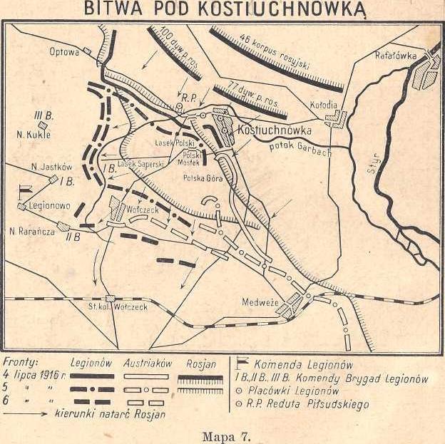 Na linii biegnącej wzdłuż Stochodu i dalej na południe koło Brodów i Stanisławowa aż po Karpaty udało się ostatecznie wojskom państw centralnych po kilkumiesięcznych