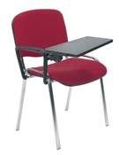 D Link łączenie krzeseł w rzędy za pomocą metalowych nakładek w kolorze ramy krzesła.