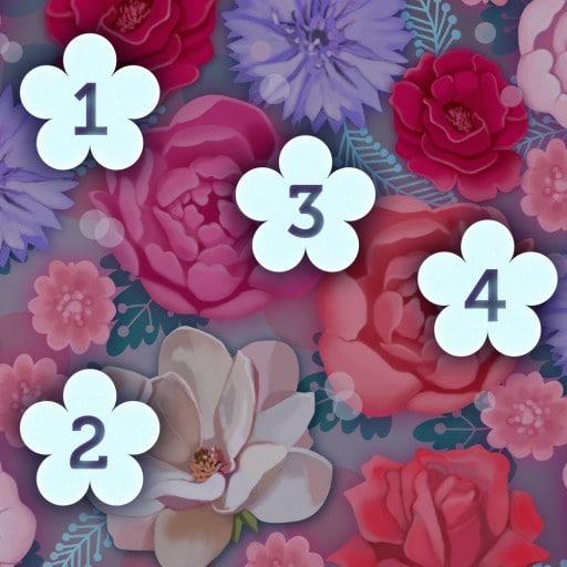 Kwiatki Policz kwiatki w kolejności pojawiających się cyferek od 1 do 9.