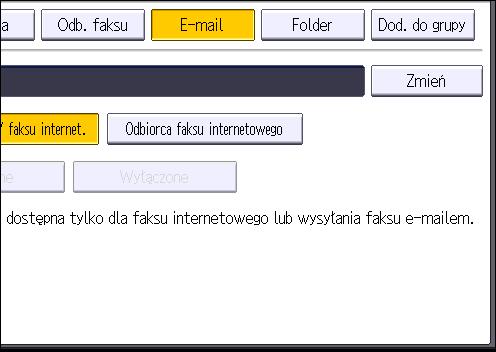 Naciśnij przycisk klasyfikacji, którą chcesz użyć pod pozycją "Wybierz indeks". Można wybrać następujące przyciski: [Często]: Dodawane do strony, która jest wyświetlana jako pierwsza.