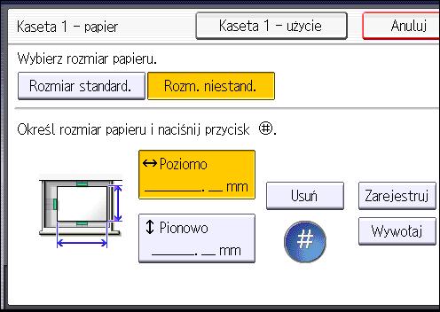 3. Kopiarka Kopiowanie na koperty W tym rozdziale opisano sposób kopiowania na koperty o standardowych i niestandardowych rozmiarach.