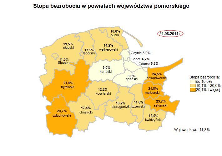 Informacja miesięczna o rynku pracy sierpień 2014 r.