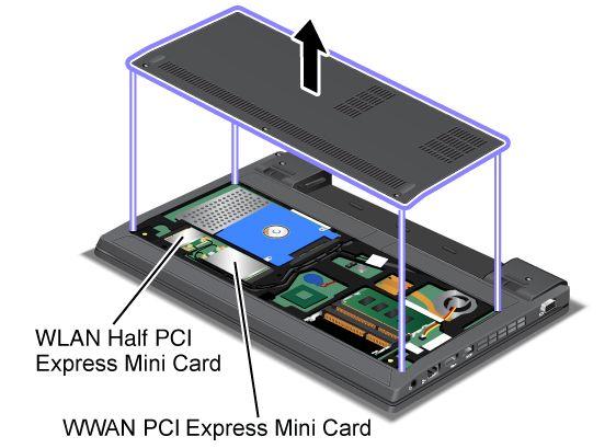 Jeśli w komputerze nie ma zainstalowanej fabrycznie zintegrowanej karty sieci bezprzewodowej PCI Express Mini, można ją zainstalować.