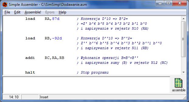 Zasada sterowania programowego Begin [00:) 0; PC:=0; [0:] 0 I:=[PC].