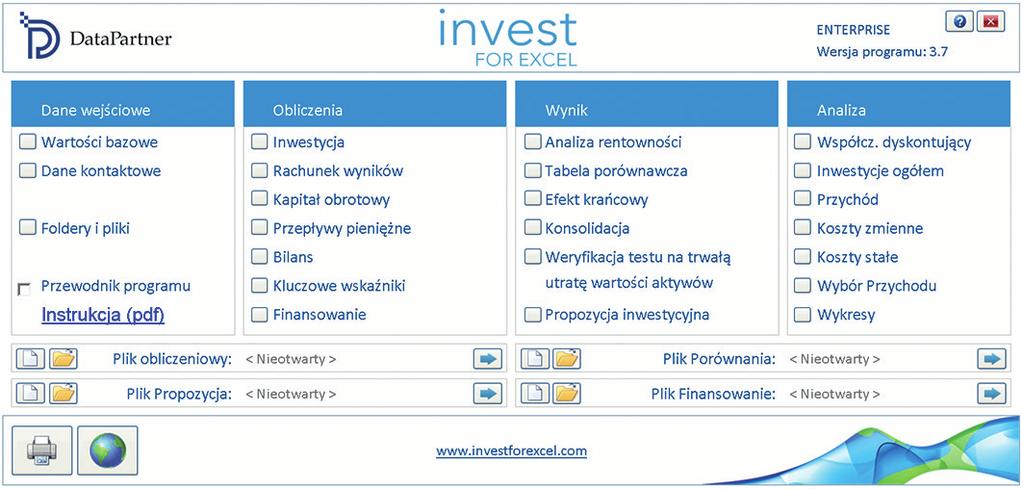 Efekty wdrożenia Invest for Excel Lepsze decyzje inwestycyjne Invest for Excel oferuje ujednolicony sposób wykonywania kalkulacji inwestycyjnych oparty o najlepsze praktyki, co pozwala użytkownikom