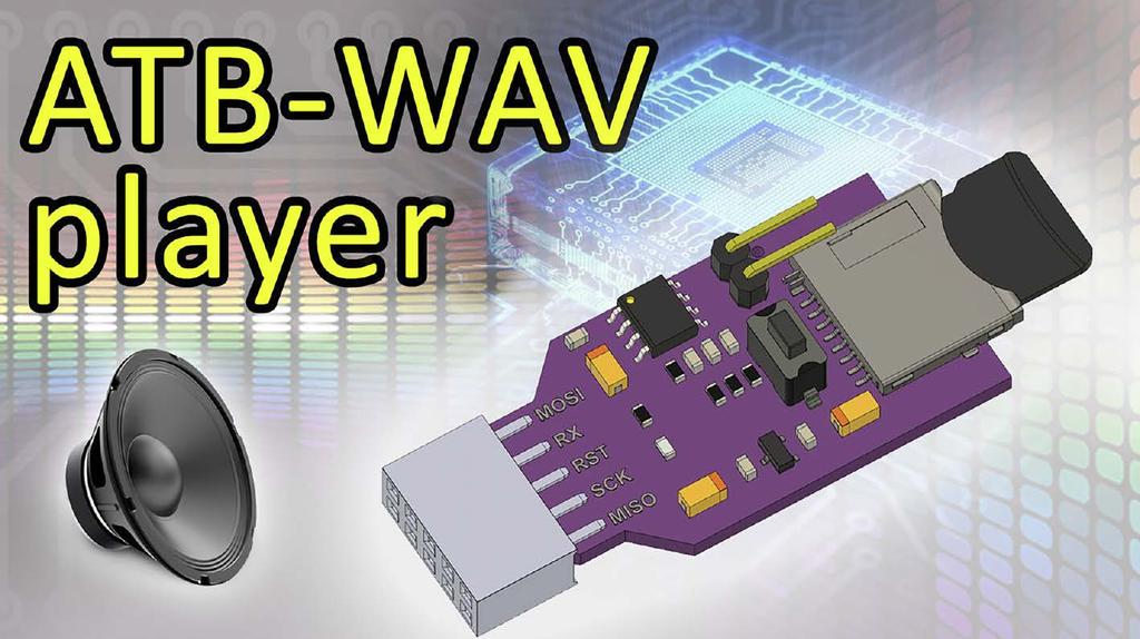 ATB-WAV Player () Karta muzyczna i czytnik kart pamięci dla mikrokontrolerów Jak wiadomo, w dzisiejszych czasach odtwarzanie plików dźwiękowych z plików typu WAV umieszczonych na karcie pamięci, za