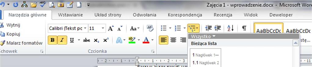 Po nadaniu stylu, często konieczna jest jego modyfikacja.