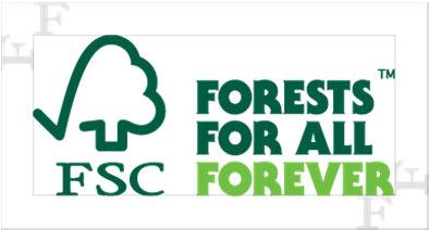 Minimalną wolną przestrzeń oblicza się w oparciu o wysokość skrótu FSC w zastosowanym logo.