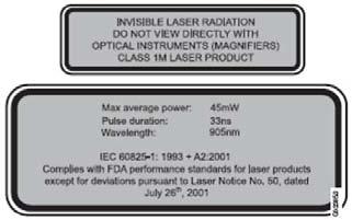 Aneksy E114220 HOMOLOGACJE HOMOLOGACJE Czujnik laserowy