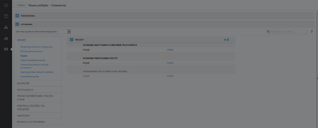 USTAWIENIE REGUŁ ANTYSPAMOWYCH ESET MAIL SECURITY FOR MS EXCHANGE SERWER Stosując odpowiednie reguły antyspamowe zainfekowane