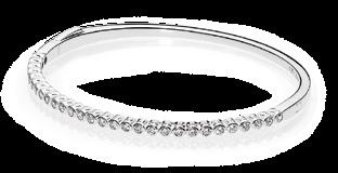 590537EN131 / 319 zł Srebrna bransoletka bangle w kolorze jasnoróżowym z cyrkoniami sześciennymi S1 =