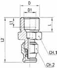 11 RK-MFAR-2N M16x1,5 3/8-24 12 8 37-17 11 Gwint wewnętrzny RK-FACR-0N M10x1,25 8 32 - - 13 11 RK-FACR-1N M10x1 8 32 - - 14 11