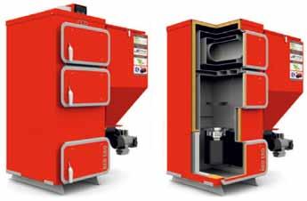 KOTŁY STAŁOPALNE - RED EKO/RED BIO Paliwo KOTŁY STAŁOPALNE - RED EKO GreenLine Paliwo EG P Z W DO B EG Kotły z automatycznym podajnikiem paliwa do spalania ekogroszku, miału węglowego* lub biomasy*.
