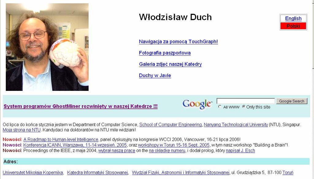 Włodzisław Duch: http://www.phys.uni.torun.