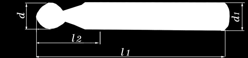 Фрезы твердосплавные хвостовые для алюминия и сплавов алюминия с упрочненным хвостовиком, с 2 лезвиями, с шаровой лобовой поверхностью.