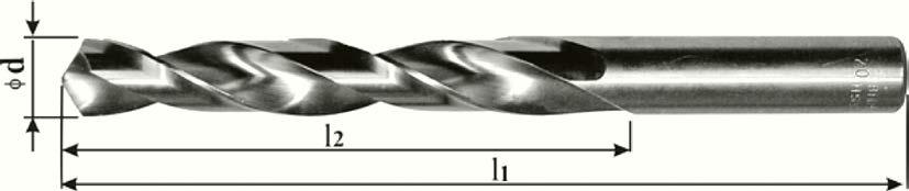 Baildon profi / top NWKa INOX* PN-86/M-59601; DIN 338 RN Wiertła kręte prawotnące z chwytem cylindrycznym do stali nierdzewnych wykonane metodą szlifowania z korekcją ścina typu C.