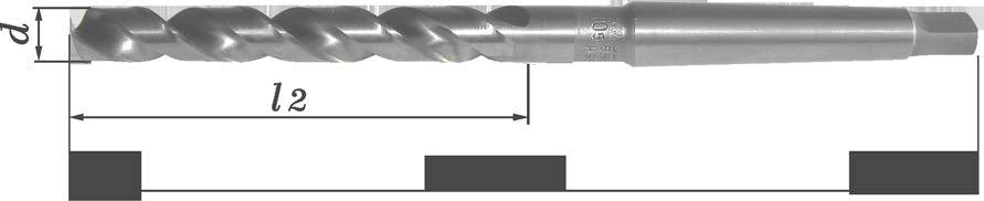 Baildon profi NWMd* PN-88/M-59602; DIN 345 RW Wiertła kręte z chwytem stożkowym Morse a do miedzi i aluminium wykonane metodą szlifowania.