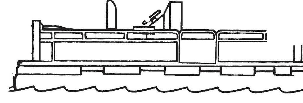 Rozdział 3 - Na wodzie Każde nagłe i nieoczekiwane zredukowanie prędkości łodzi może spowodować wypadnięcie pasażera siedzącego na podwyższeniu. mc79557-1 Skoki przez fale i kilwater!