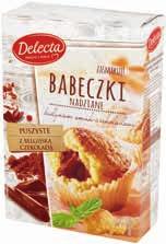 Ciasto Babeczki Delecta 280-680 g od 0,73 do 1,78 zł / 100 g od 5,99 od 1 zł 4 99 Mleczko Ivoria 380 g, 1,84 zł /100 g 7,99 1 zł 6 99