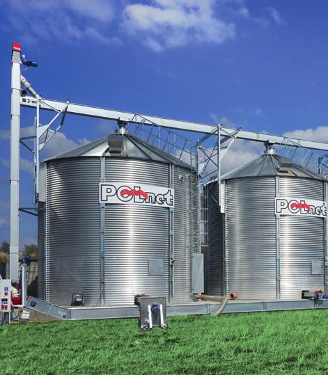 Silosy płaskodenne farmerskie występują w pojemnościach od 30 do 300 ton. Wykonane ze stali konstrukcyjnej FALISTEJ z ocynkiem 350 g/m 2.