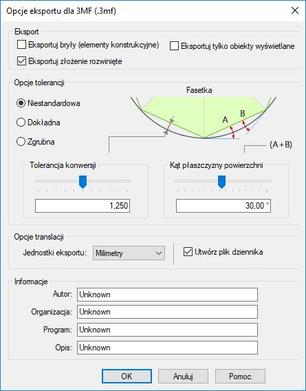 Obsługa formatu 3MF W programie Solid Edge ST10 wprowadzono możliwość eksportu plików złożeń, części i części blaszanych w formacie 3MF.
