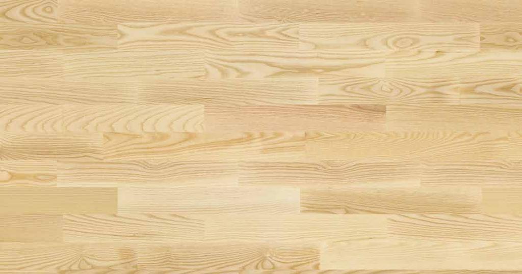obrotów* Jesionowe drewno zabezpieczono lakierem po łmatowym o podwyższonej odporności na ścieranie, dzięki czemu
