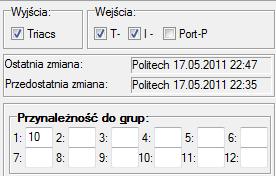 Po wykonaniu powyższych poleceń moduły logiczne już są poinformowane, jakie elementy znajdują się na ich wejściach i wyjściach. Grupowe sterowanie oświetleniem.