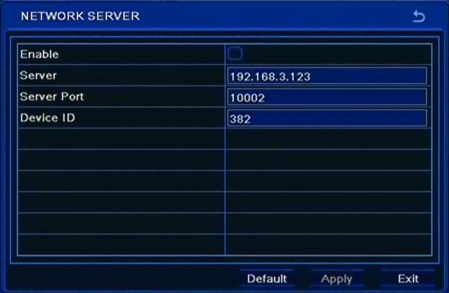 RECORDER S CONFIGURATION NDR-BA5104,NDR-BA5208,NDR-BA5416 User s manual ver.1.2 SMTP Server requires entering IP address of the outgoing e-mail server (or its domain name using virtual keyboard).