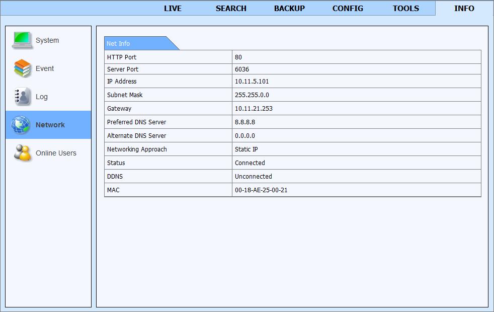 NDR-BA5104,NDR-BA5208,NDR-BA5416 User s manual ver.1.2 NETWORK OPERATIONS UTILIZING WEB BROWSER 6.9.