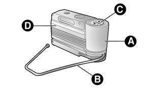 ZESTAW Fix&Go Automatic Umieszczony jest w bagażniku (pojemnik w którym się znajduje zestaw może być różny w zależności od wersji