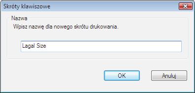 7. Wprowadź nazwę skrótu, a następnie kliknij przycisk OK. 8.