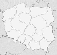 Zadanie 26. (0-5 p.) Wykonaj polecenia odnoszące się do poniższej mapy konturowej. źródło:wikipedia.org/wiki/moduł:mapa/dane/polska#/media/file:poland_location_map.