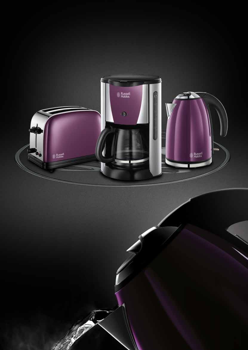 Ekspres do kawy Purple Passion PURPLE PASSION Połączenie przyjemności z praktycznością, ten modny ekspres do kawy posiada szklany dzbanek oraz przydatną funkcję anti-drip.