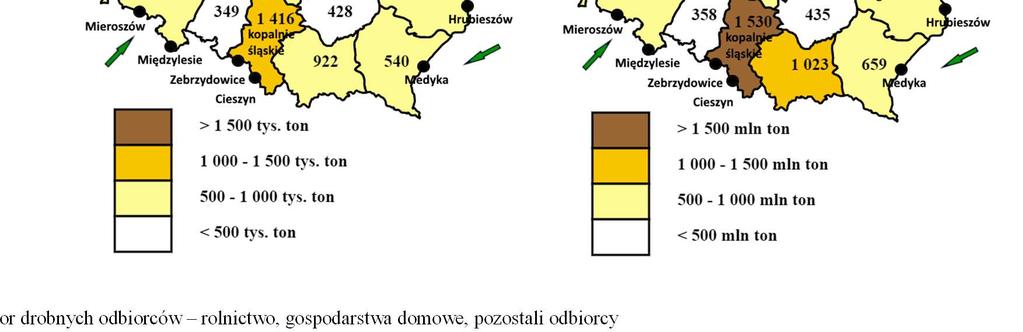 ton ] * Wyszczególnienie 2007 r. 2008 r. 2009 r. 2010 r. 2011 r. 2012 r. 2013 r. 2014 r. 2015 r.