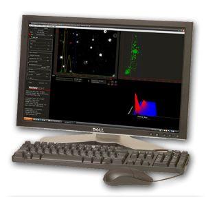 Zastosowano urządzenie LM 10 firmy NanoSight Ltd, które poprzez śledzenie ruchów Browna nanocząstek,