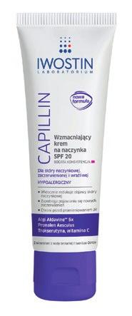 Krem intensywnie redukujący zaczerwienienia SPF20, 40ml Redukuje zaczerwienienia, wzmacnia naczynia.