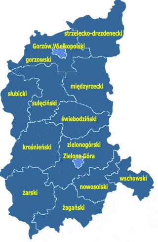 się Jezioro Niesłysz największe na Pojezierzu Łagowskim o powierzchni 496,6 ha. W Świebodzinie krzyżują się drogi o znaczeniu krajowym (nr 3 (E65) oraz 92) oraz wojewódzkim (nr 276 oraz 303).