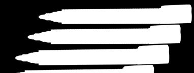Końcówka ścięta: grubość linii pisania 3,7-5,5 mm, długość linii pisania 800 m. Końcówka okrągła: grubość linii pisania 1,5 mm, długość linii pisania 1000 m. Posiada akrylow¹ blokadê koñcówki.