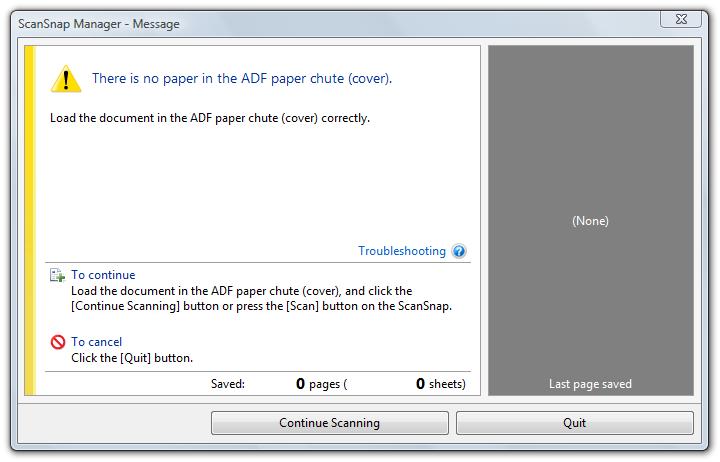 Korzystanie ze skanera (dla użytkowników Windows) Zatrzymanie skanowania Skanowanie dokumentu można zatrzymać w dowolnym momencie, np. jeśli skanuje się zła strona kartki. 1.
